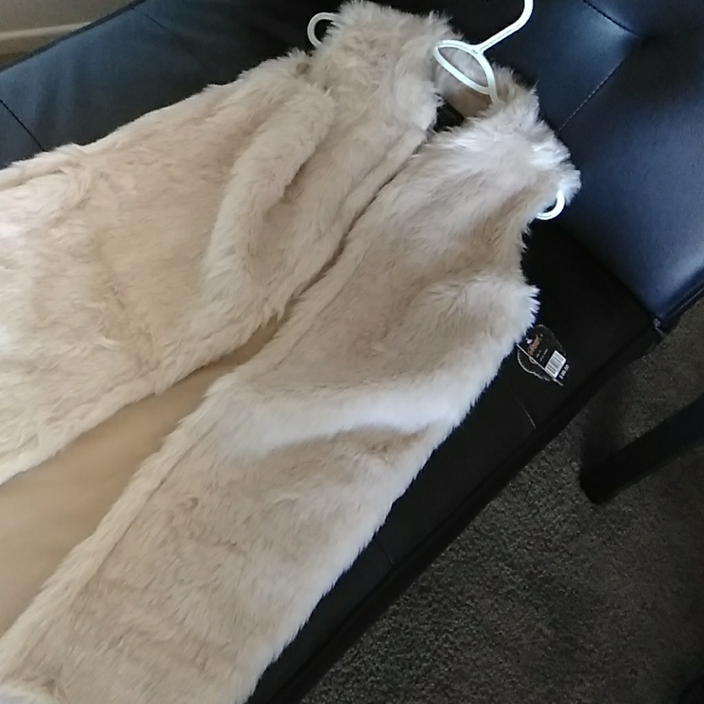 Long Sleeveless Fur Vest